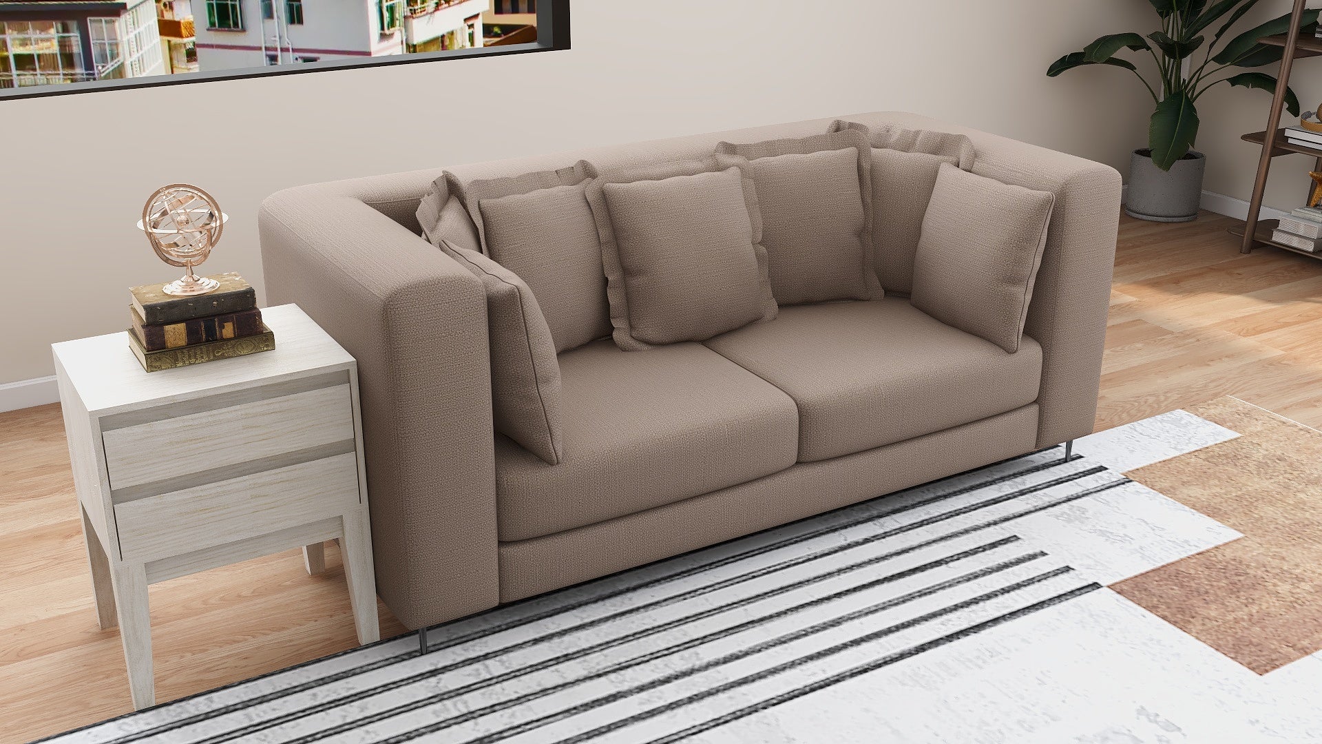 FEST 3-Seater Fabric Sofa AF Home