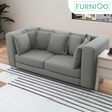 FEST 3-Seater Fabric Sofa Furnigo