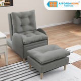 FIONA Reclining Fabric Chair Affordahome