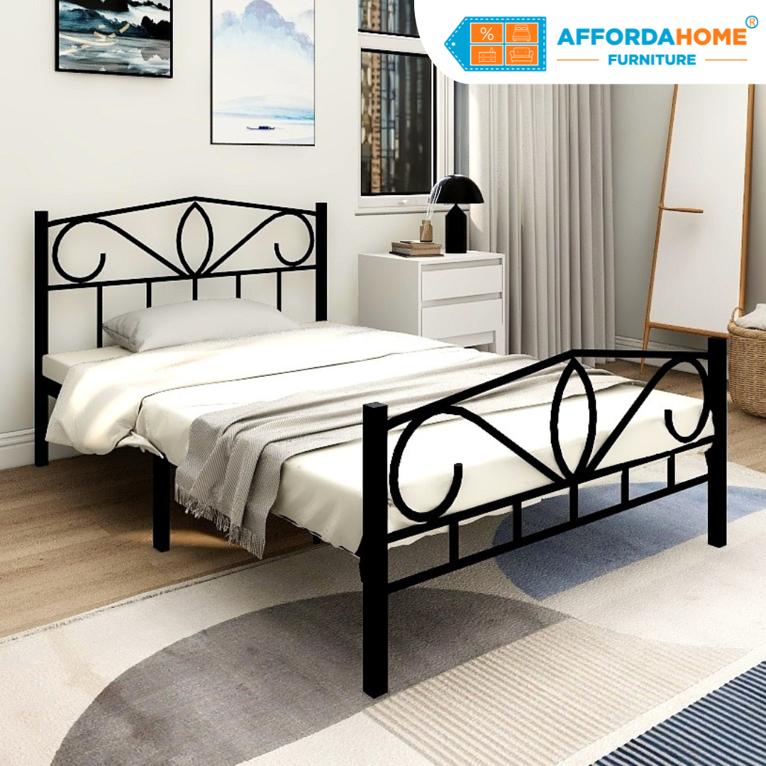 FLORENCE Single Metal Bed Frame Affordahome