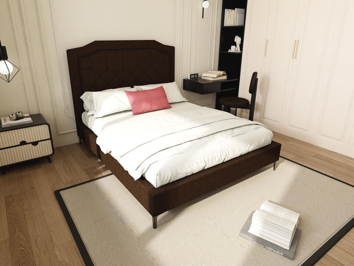 GEORGE Upholstered Bed Frame Furnigo