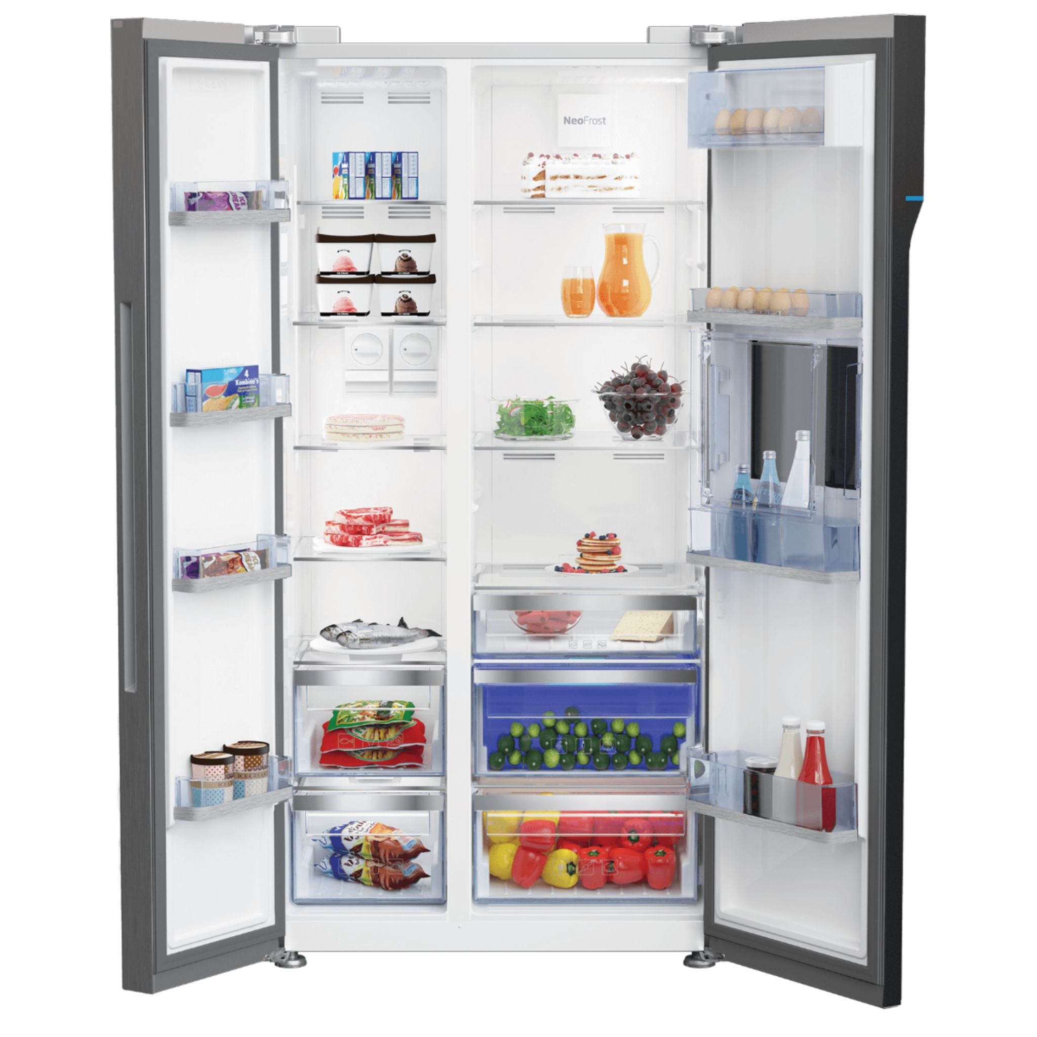 BEKO GNO5231XPPH 19.9 cu.ft Side by Side Refrigerator Beko