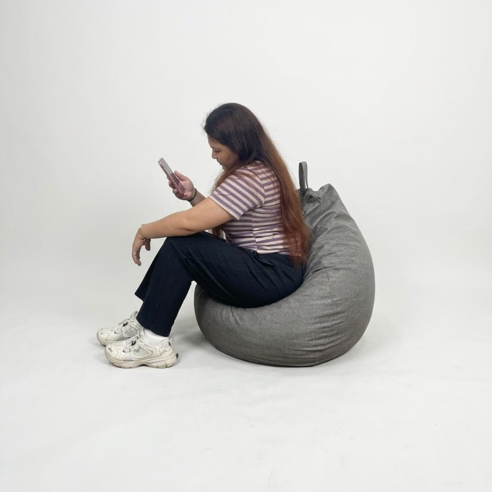 Lily Medium Teardrop Bean Bag - Free 2pcs Small Bolster Pillows (PAYDAY SALE) AF Home