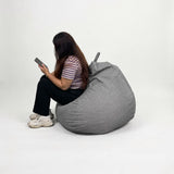 Gary Large Teardrop Bean Bag - Free 2pcs Small Bolster Pillows (PAYDAY SALE) AF Home