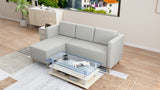 GAYNOUR L-Shape Fabric Sofa | FREE BENNY CENTER TABLE | Payday Sale Furnigo