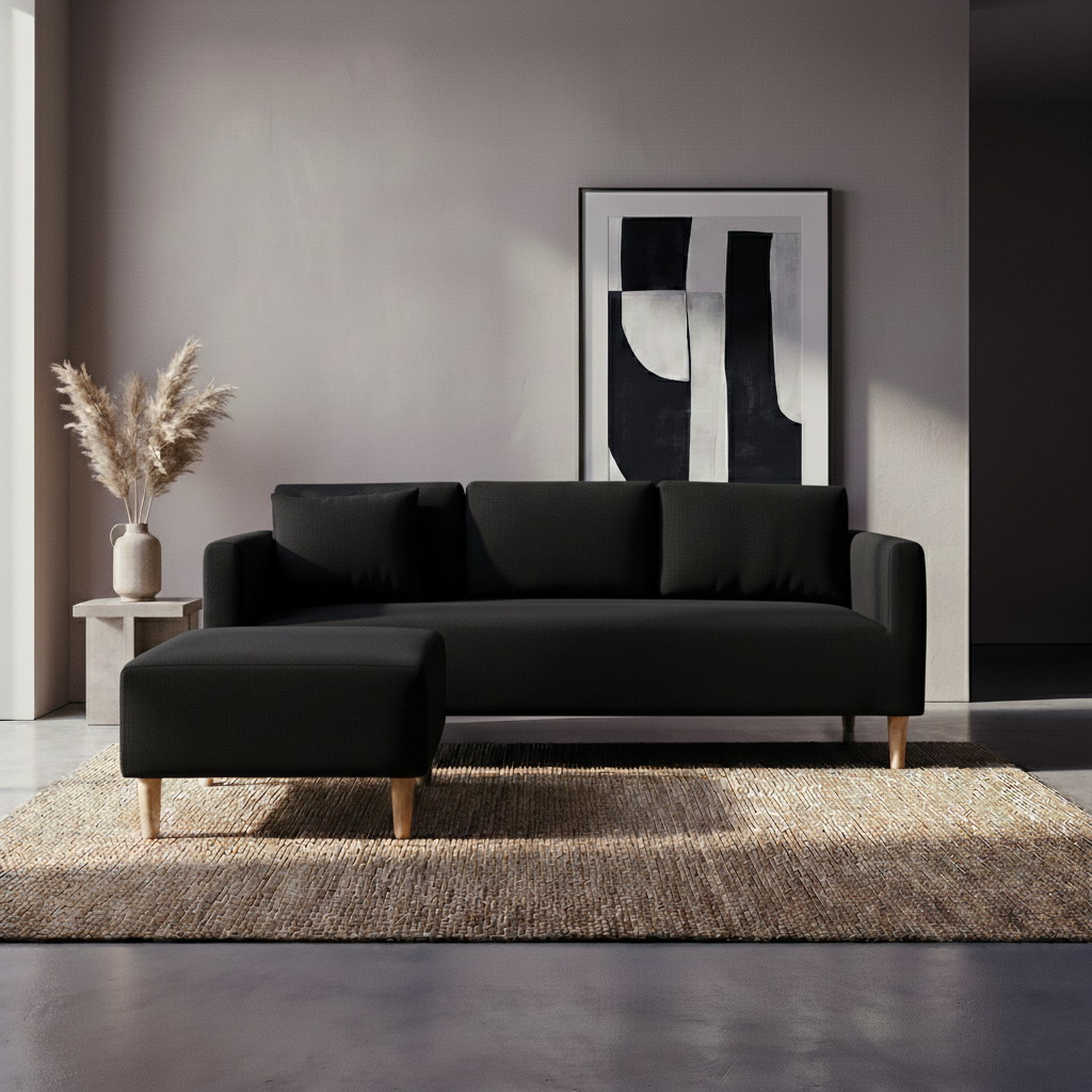 Gaynour Reversible Fabric Sofa Furnigo