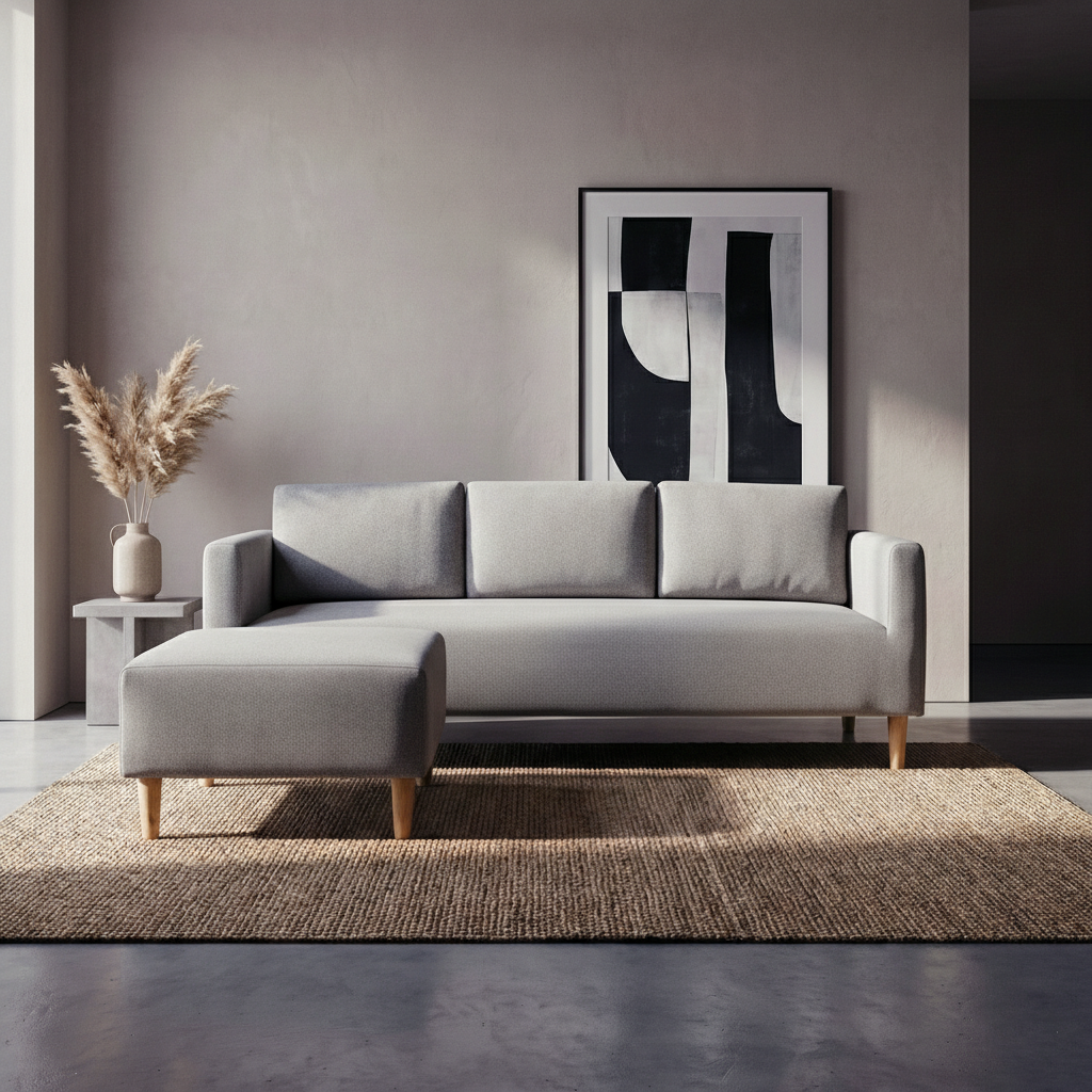 Gaynour Reversible Fabric Sofa Furnigo