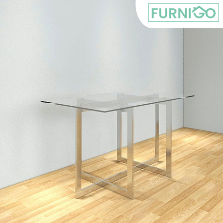 GLOSIT Stainless Steel Dining Table (4-6 Seater) Furnigo