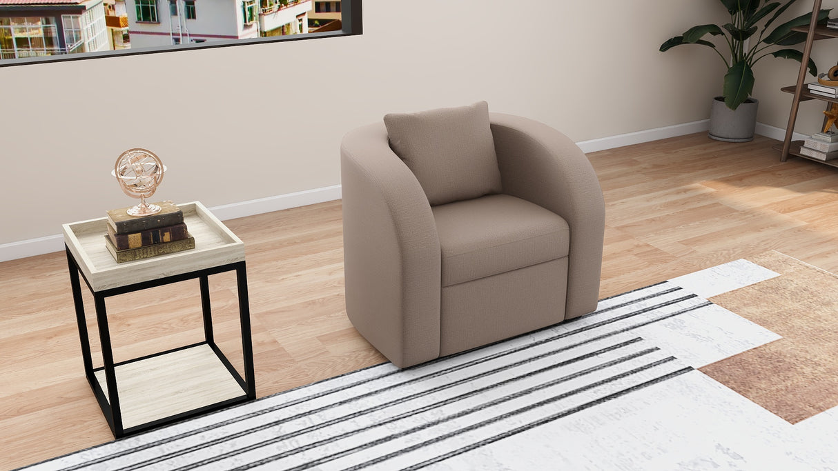 GUMI 1-Seater Fabric Sofa Furnigo