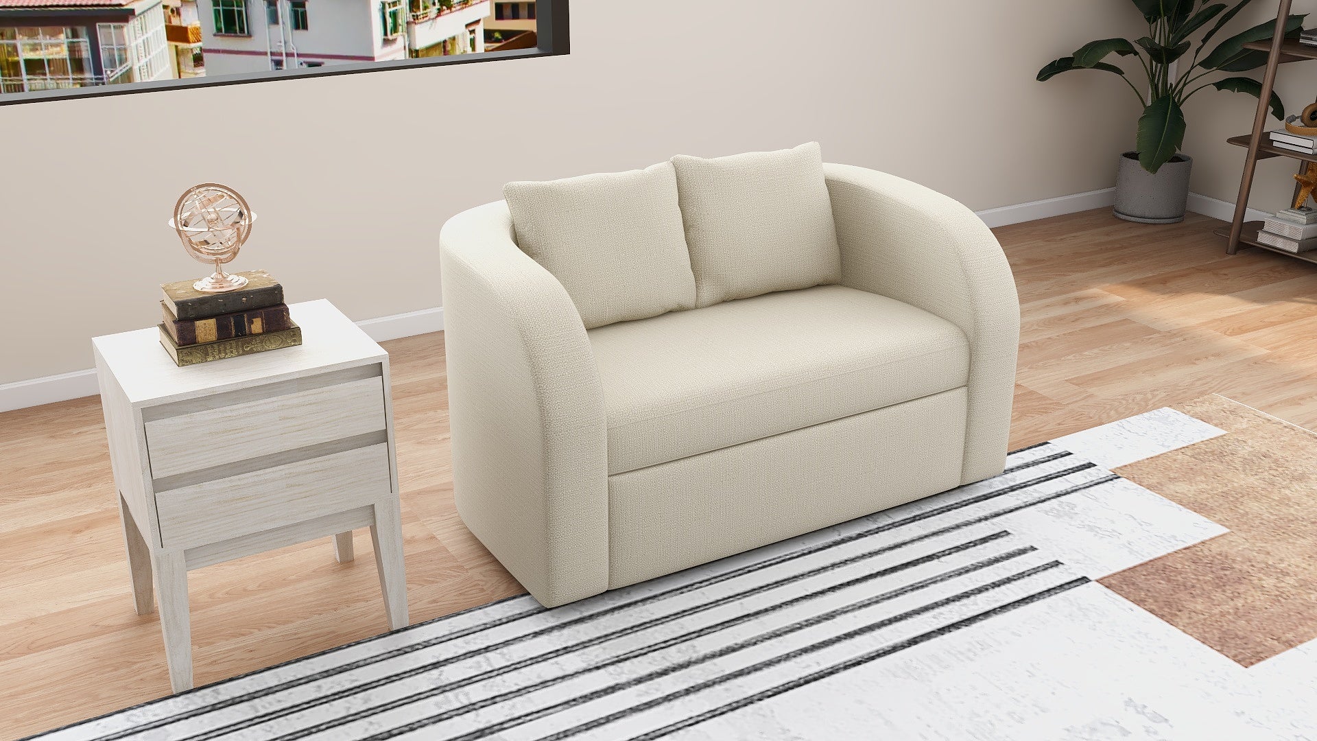 GUMI 2-Seater Fabric Sofa AF Home