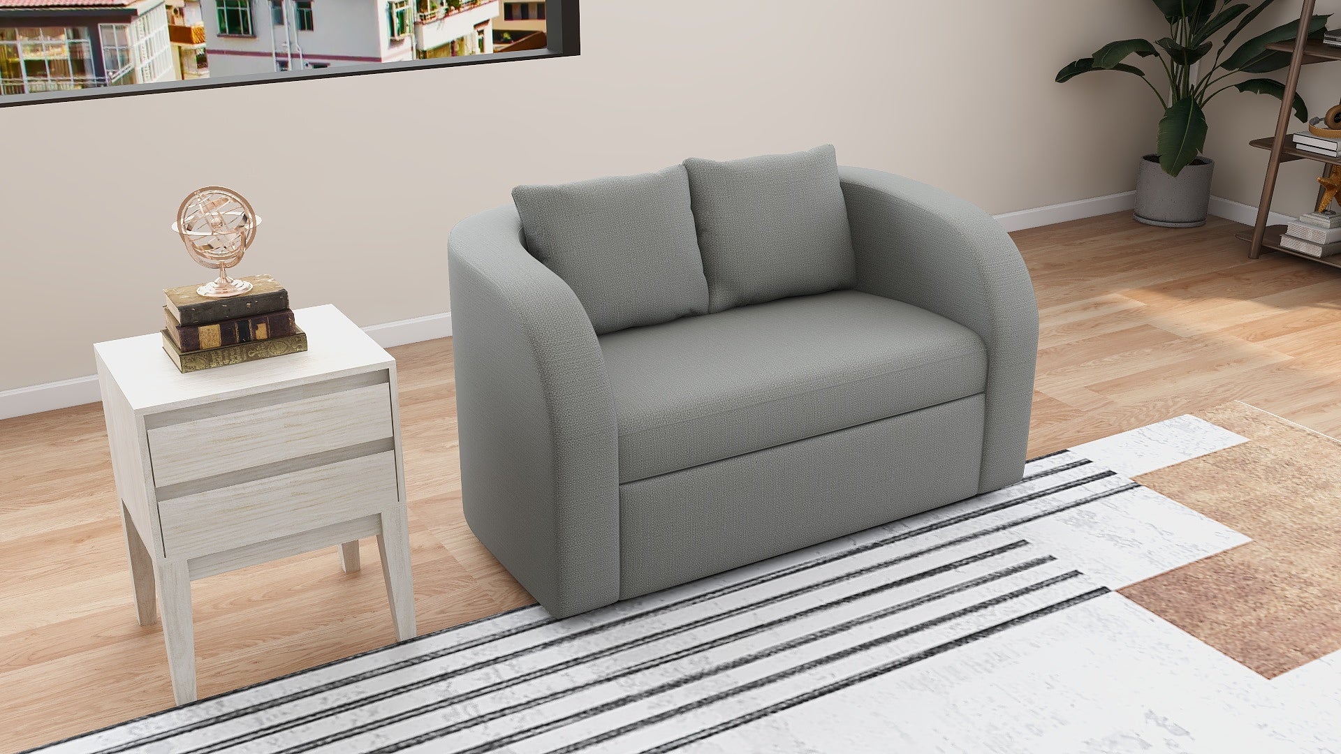 GUMI 2-Seater Fabric Sofa AF Home
