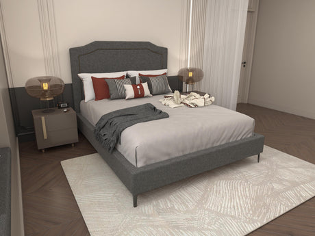 HAROLD Upholstered Bed Frame Affordahome