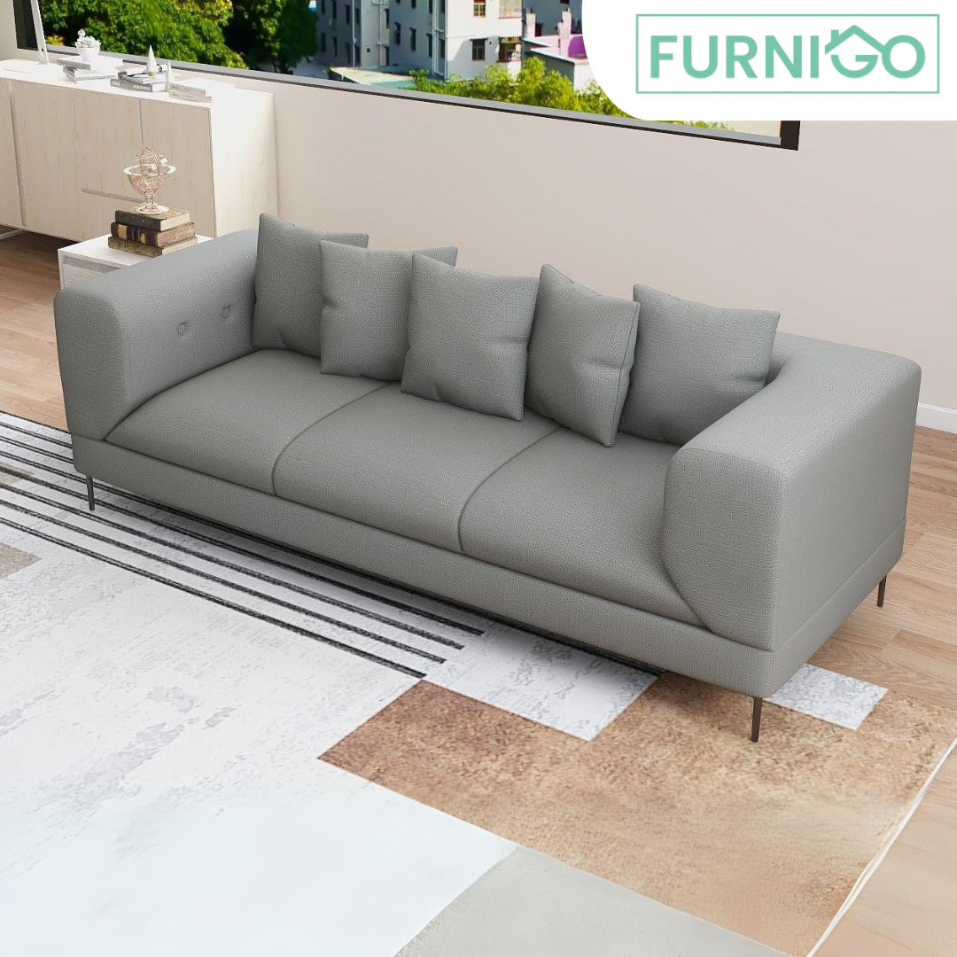 HELEN 3-Seater Fabric Sofa Furnigo