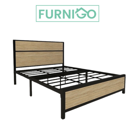 HILTON v1 Single Metal Bed Frame Furnigo