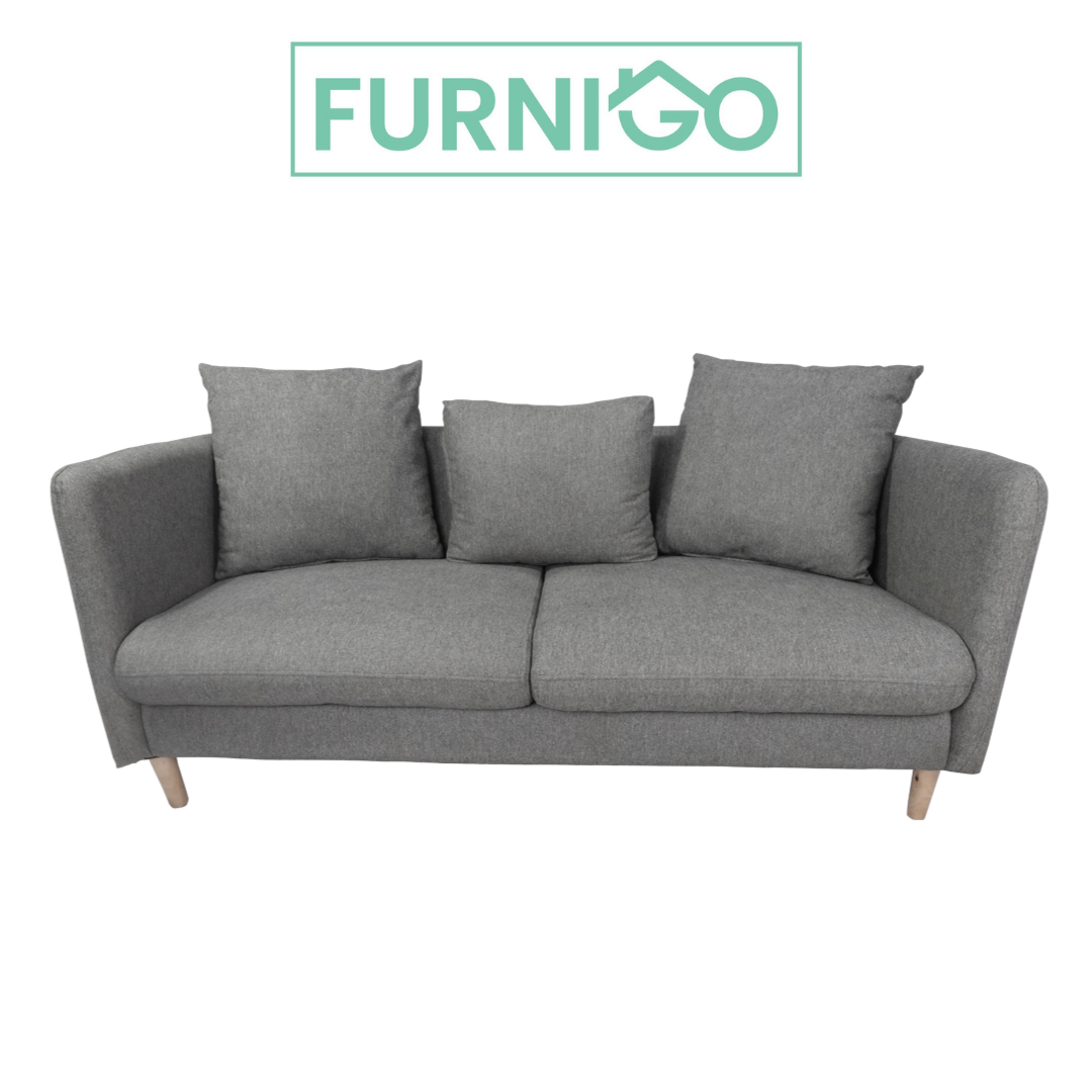 JANE 3-Seater Fabric Sofa Furnigo