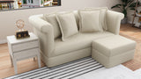 JAMIA 3 Seater with Ottoman Fabric Sofa Furnigo