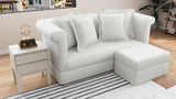 JAMIA 3 Seater with Ottoman Fabric Sofa Furnigo