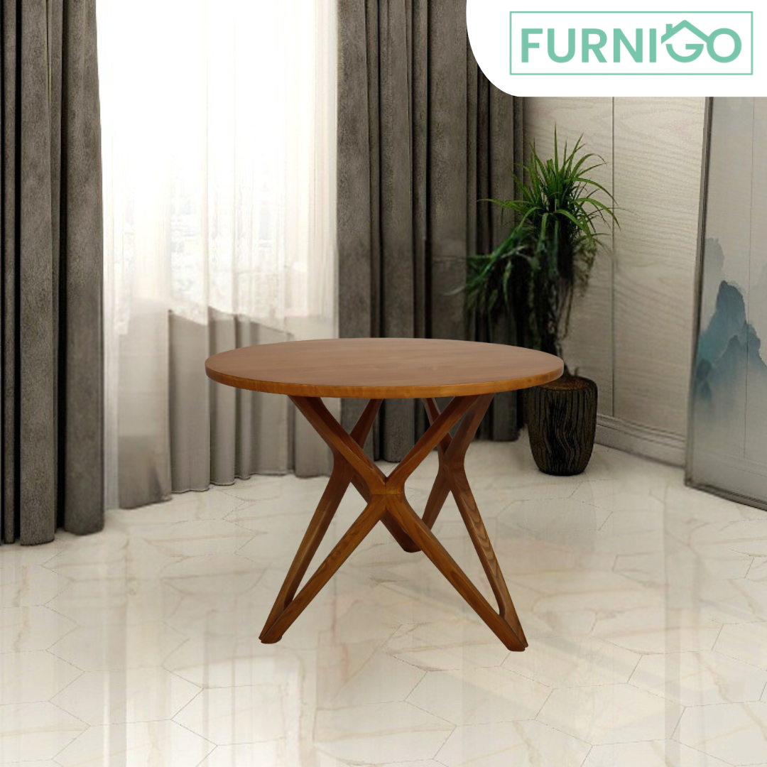 JAS Solid Wood Dining Table Furnigo