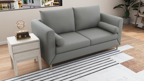 JASMIN 3 Seater Fabric Sofa with Pillows Affordahome