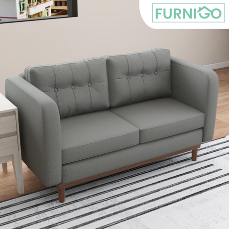 Jerry 2-Seater Fabric Sofa Furnigo