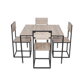 KENT 4-Seater Dining Table Set Affordahome