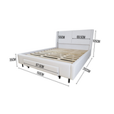 KRIZZY Bedframe with Drawer Furnigo