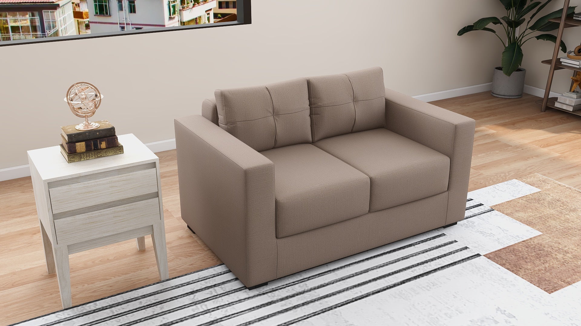 KINGSTON 2-Seater Fabric Sofa AF Home