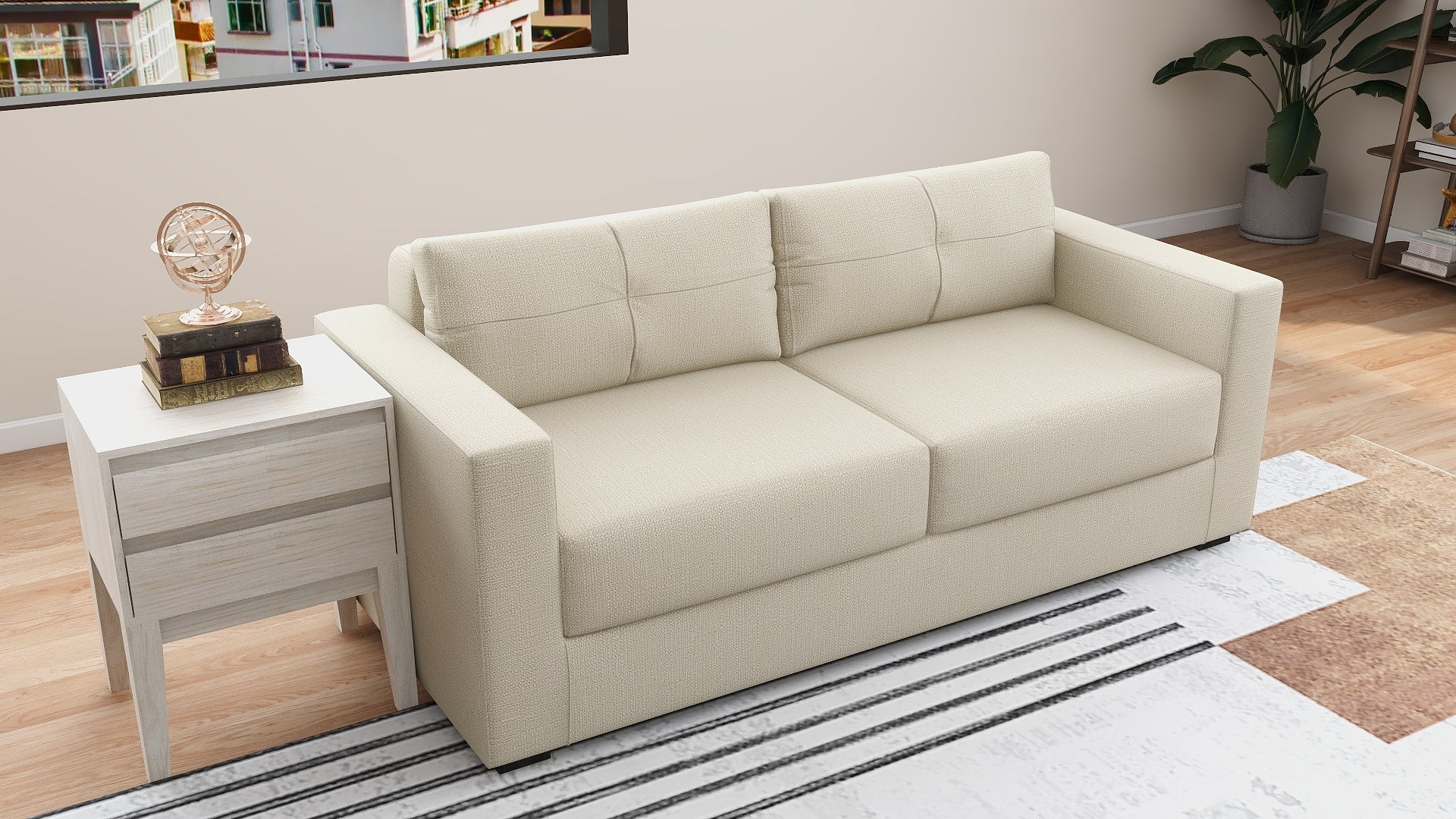 KINGSTON 3-Seater Fabric Sofa AF Home