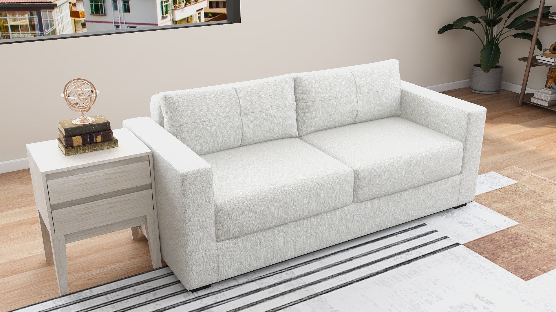 Kingston 3 Seater Fabric Sofa Af Home