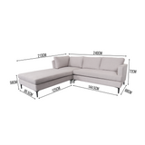 LUCILLE Sofa with Ottoman Furnigo