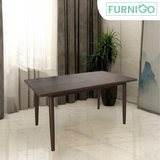 LAY Solid Wood Dining Table Furnigo