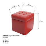 MANIA Storage Ottoman Box (SINGLE) Affordahome