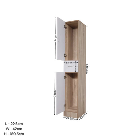 Blowout Sale - Mercy Kitchen Tall Cabinet 2-Door; 1-Drawer AF Home