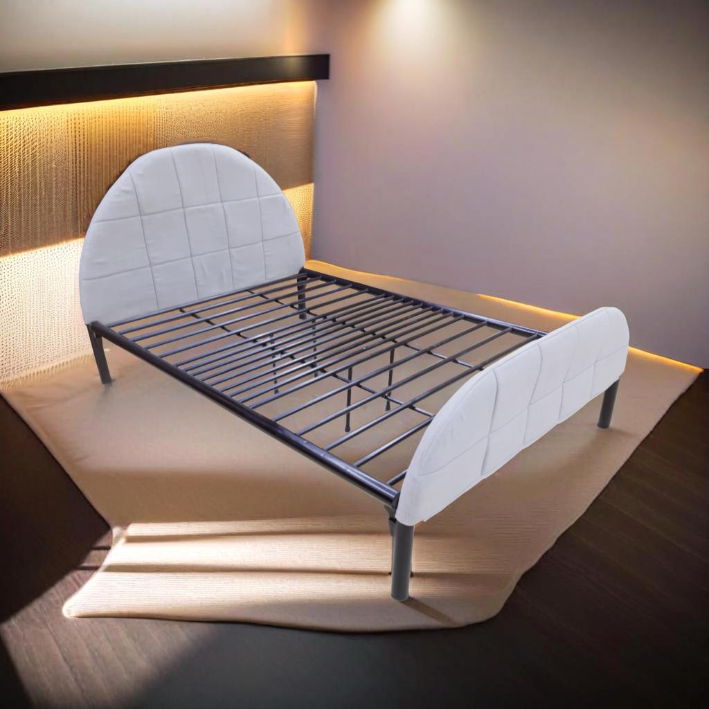 CHOCO Metal Bed Frame with Headboard and Footboard Cover Affordahome