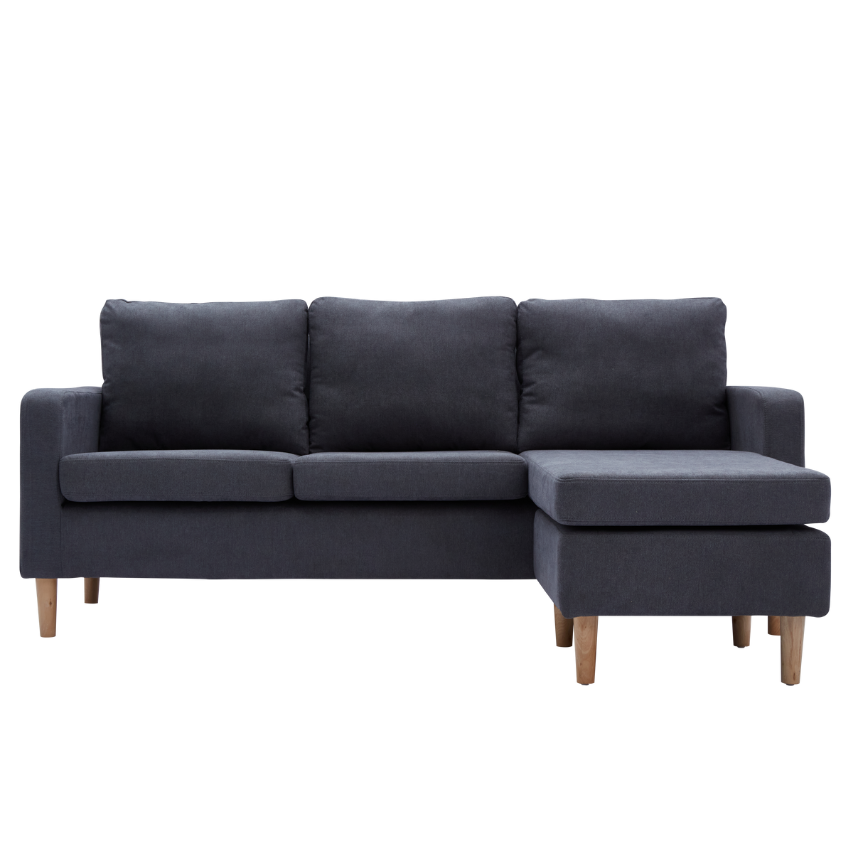 GINO Modern Upholstered L-Shape Fabric Sofa Furnigo