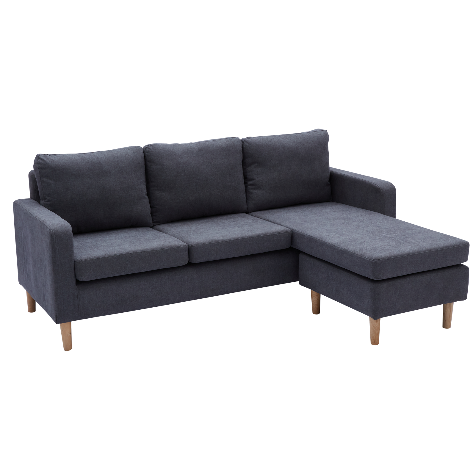 GINO Modern Upholstered L-Shape Fabric Sofa | AF Home