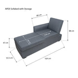 APEX Sofabed with Storage Furnigo