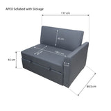 APEX Sofabed with Storage Furnigo