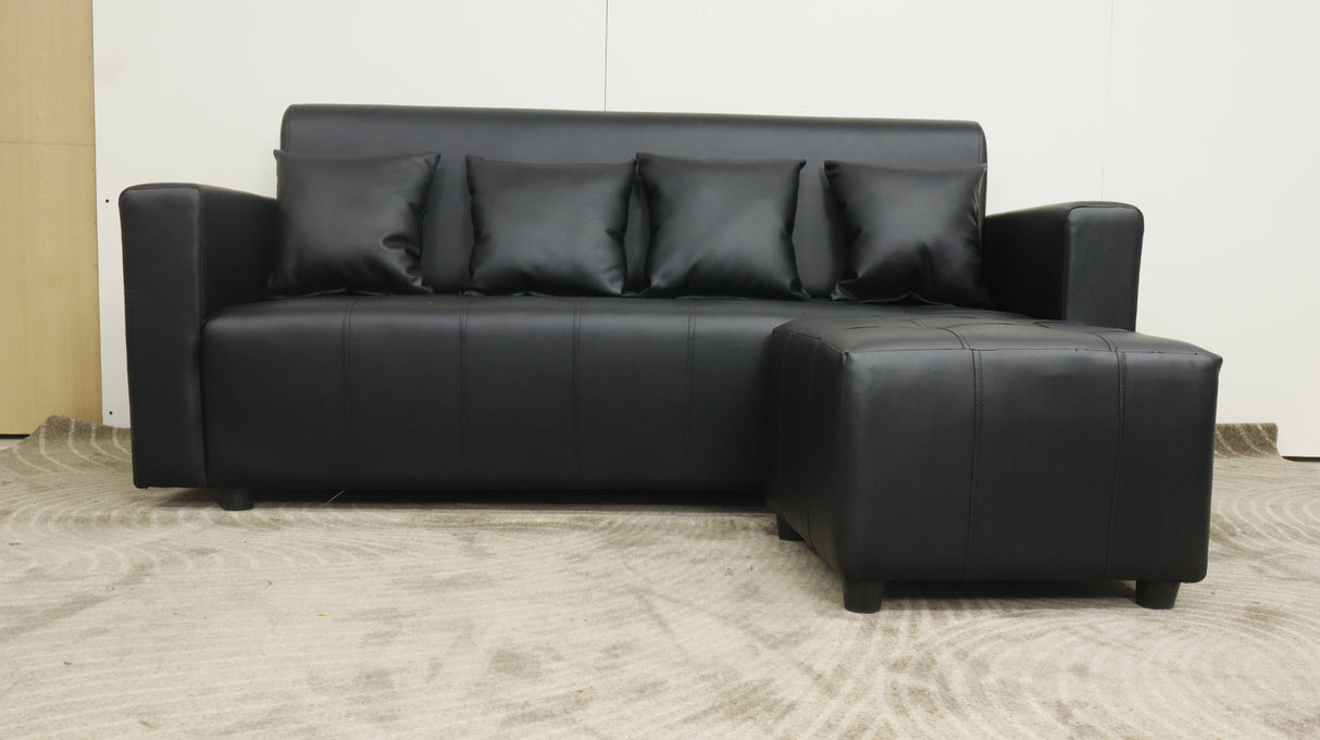 Sage Reversible Leather Sofa Set Furnigo