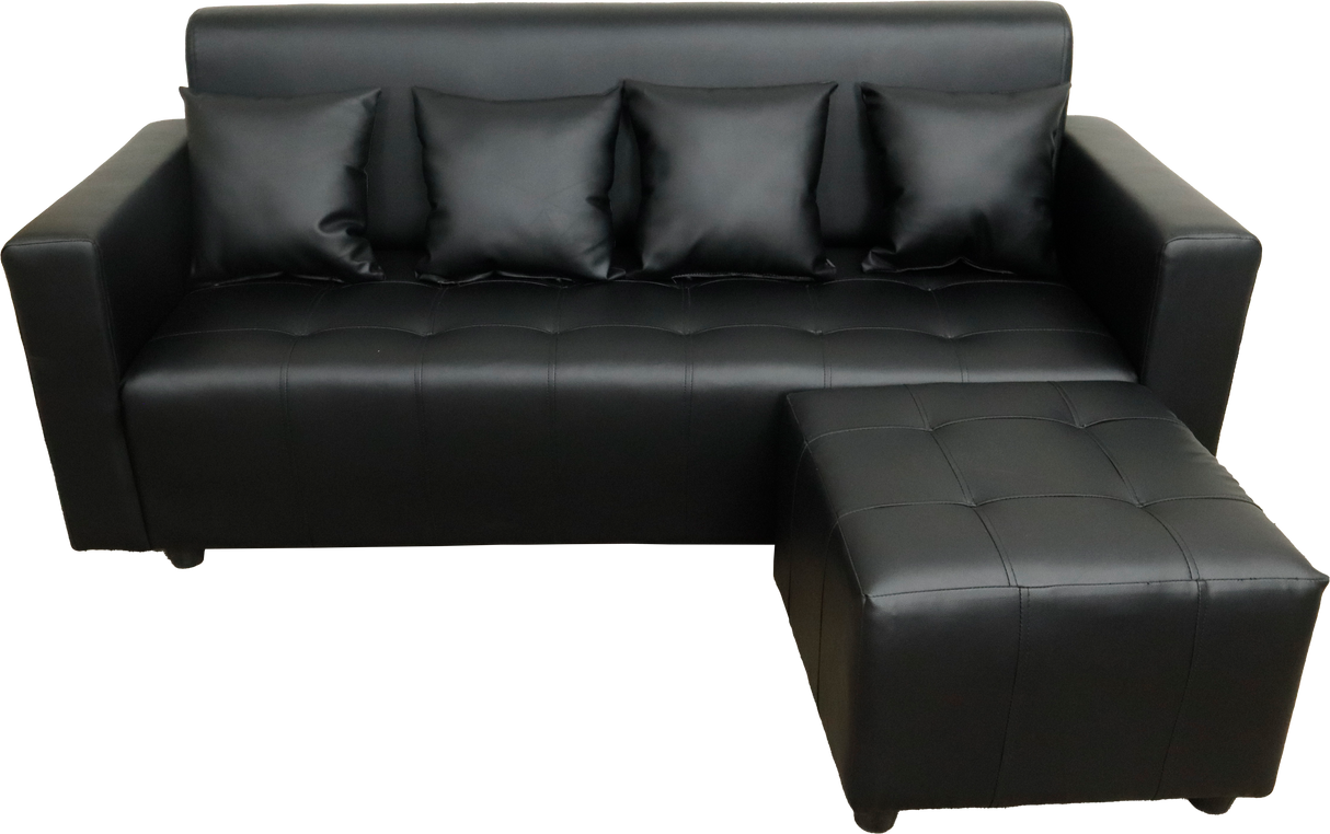 Sage Reversible Leather Sofa Set Furnigo