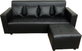 Sage Reversible Leather Sofa Set Furnigo