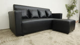 Sage Reversible Leather Sofa Set Furnigo