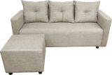 Sarah Reversible Fabric Sofa Affordahome