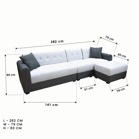 JEANETTE SECTIONAL SOFA Furnigo
