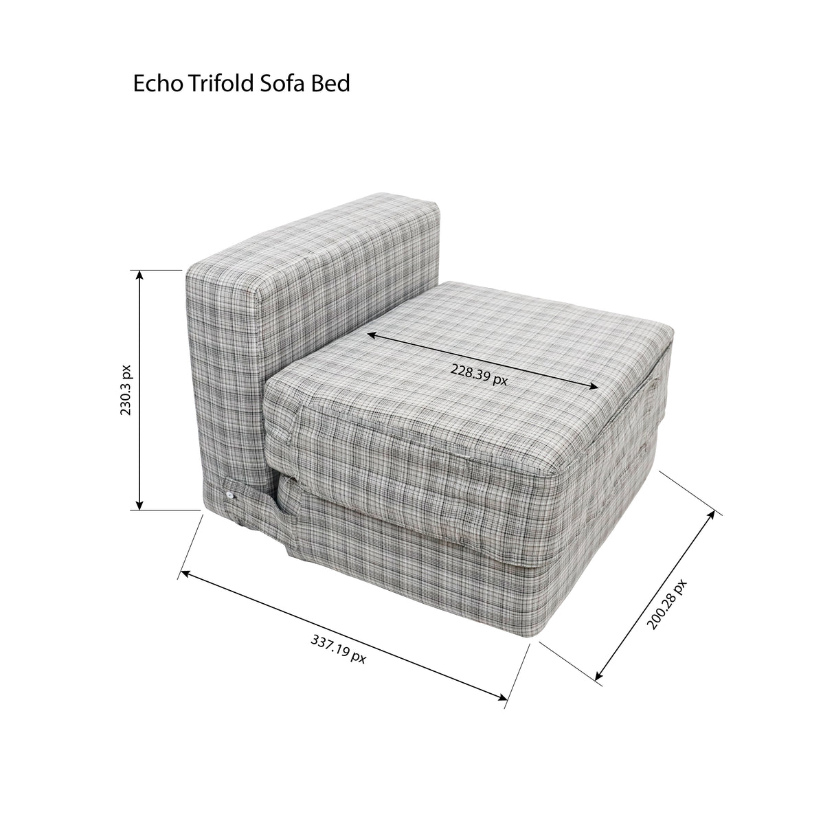 ECHO Trifold Sofa Bed Astro Foam