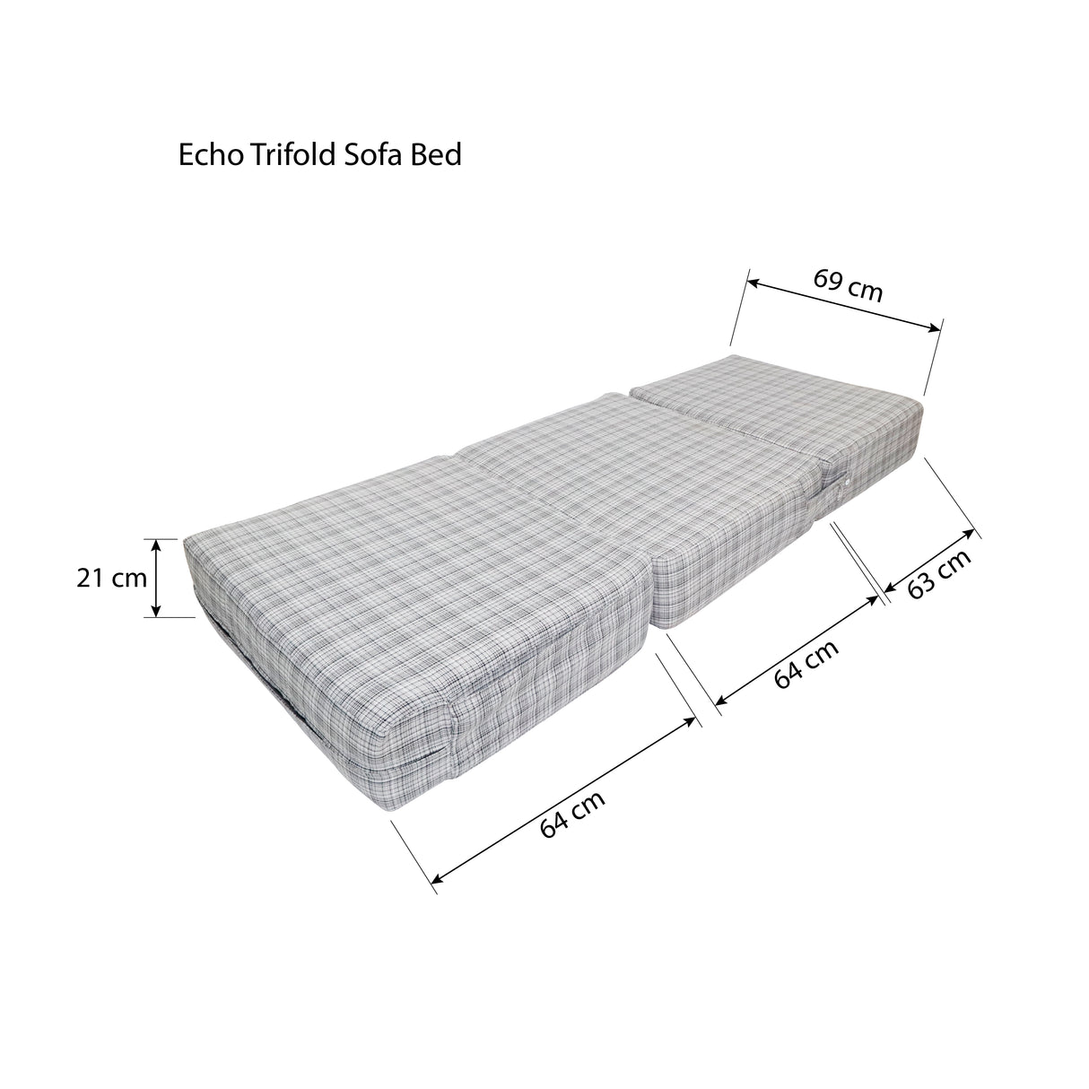 ECHO Trifold Sofa Bed Astro Foam