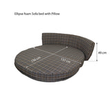 Ellipse Sofa bed with Pillows Astro Foam