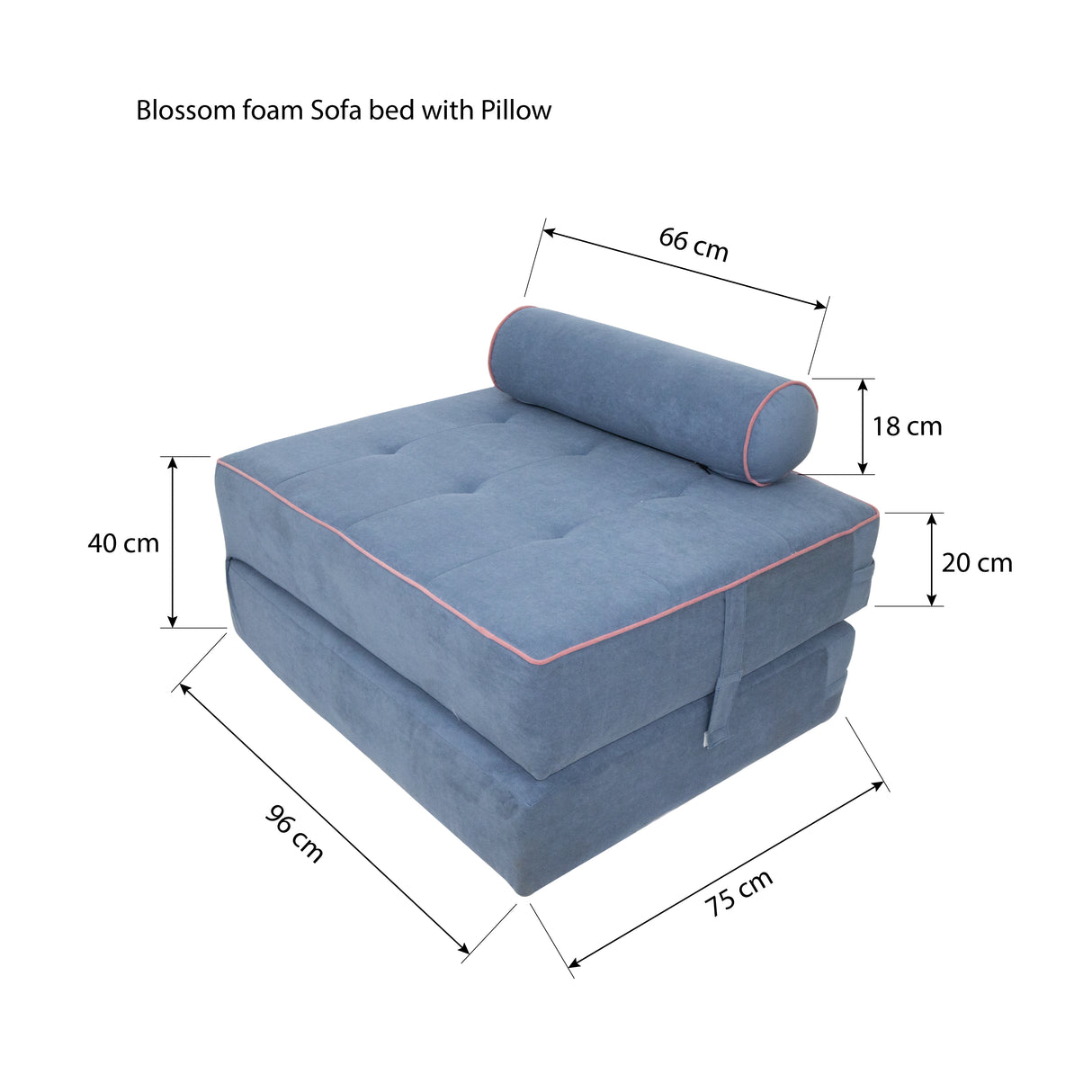 Blossom Foam Sofa Bed with Pillow Astro Foam