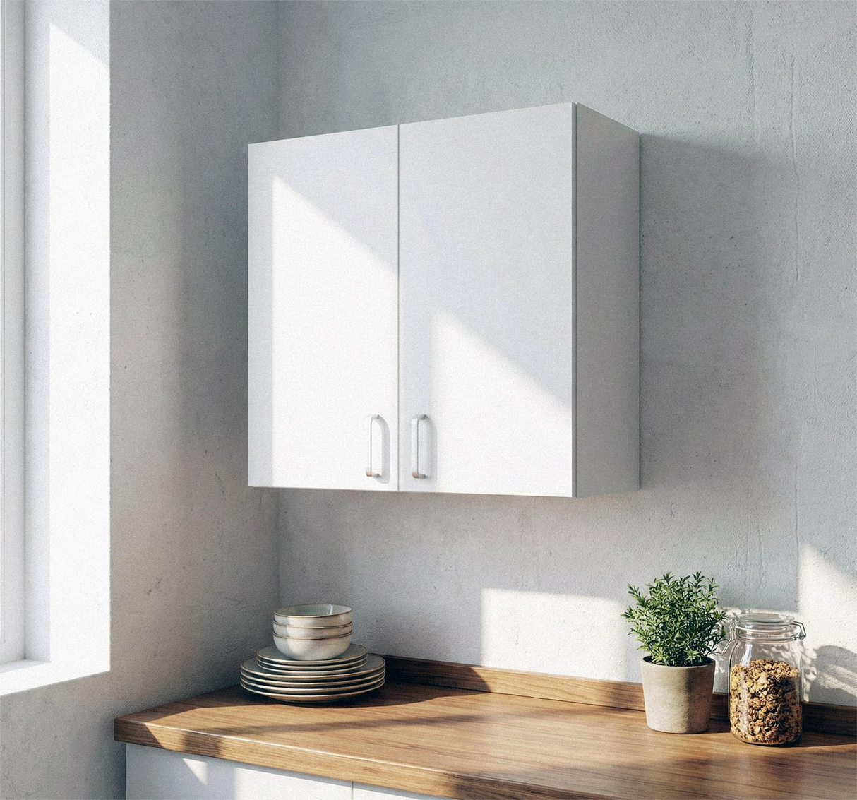 Misty Kitchen Hanging Cabinet V1 (2 Door) Affordahome Furniture