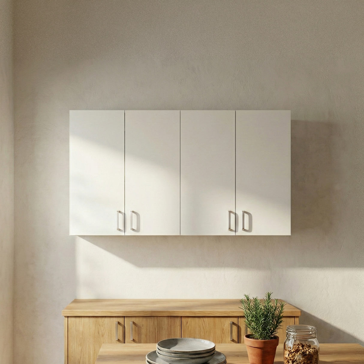 Misty Kitchen Hanging Cabinet V3 (4 Door) Affordahome Furniture